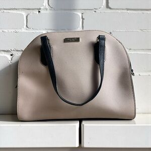 Kate Spade Ivory Bag with Metallic Logo​